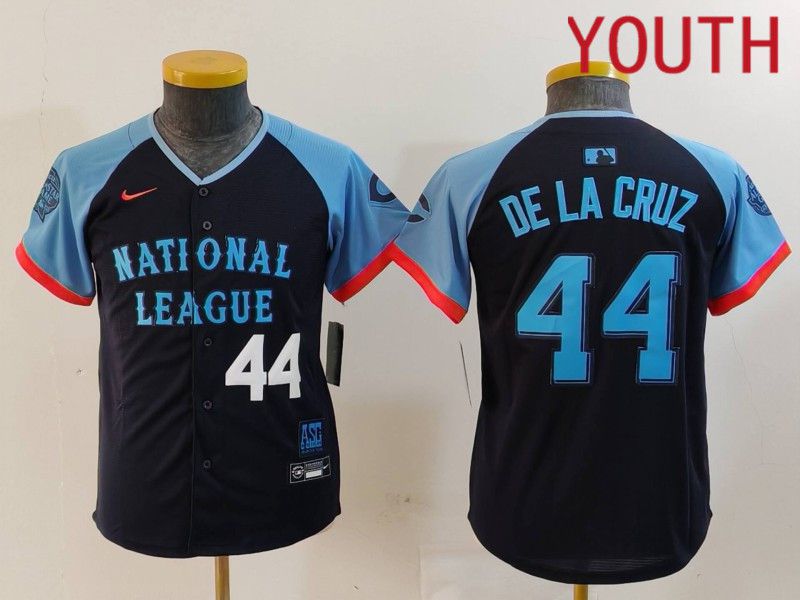 Youth Cincinnati Reds #44 Delacruz Blue All star 2024 Nike MLB Jersey style 2->youth mlb jersey->Youth Jersey